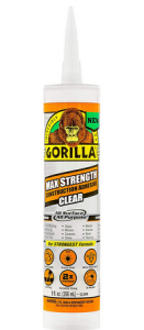 Gorilla Max Strength Clear Construction Adhesive
