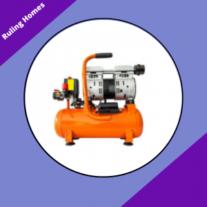 portable air compressor with white background