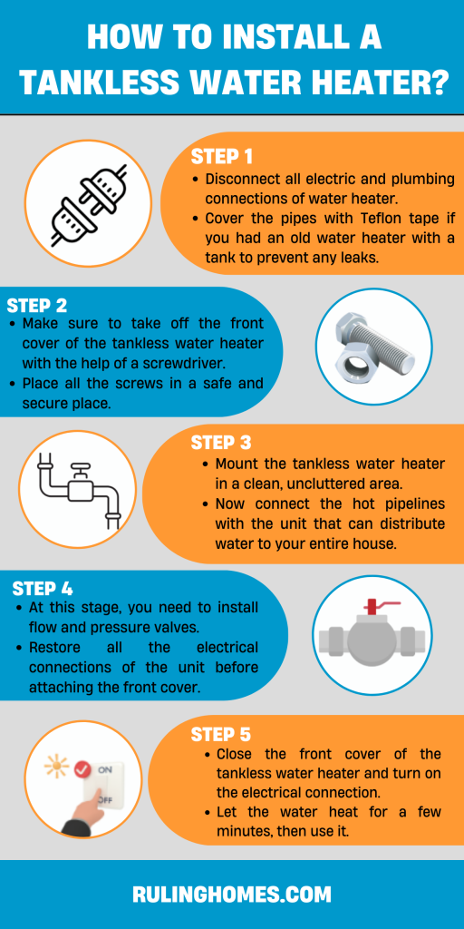 how to install a tankless water heater